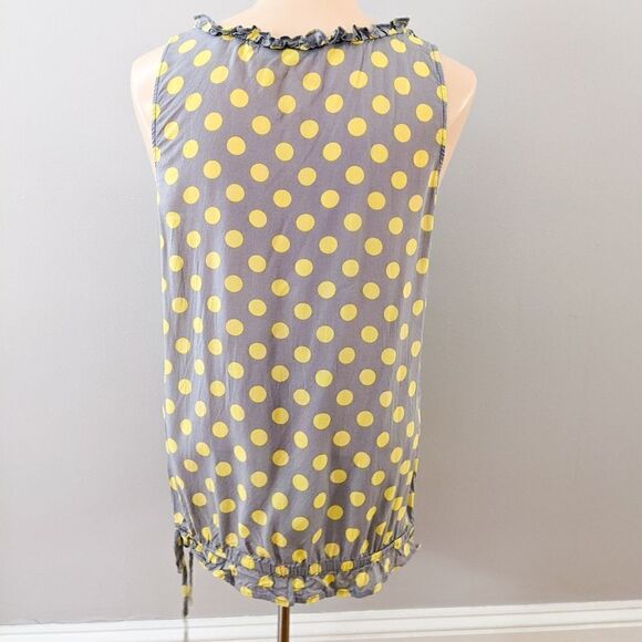 Cato Polka Dot Ruffle Sleeveless Top - Picture 2 of 8